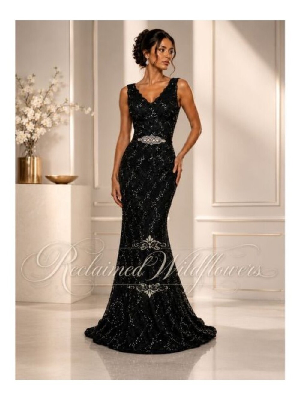 Black formal gown